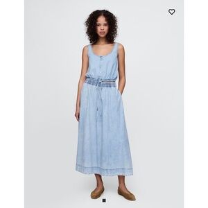 NWT GAP Denim Easy Maxi Skirt